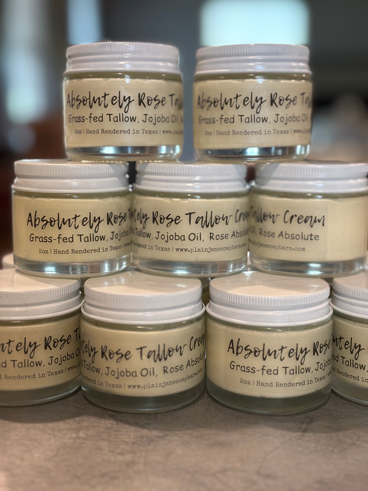 Rose Absolute | Whipped Tallow & Jojoba Skin Cream 2oz