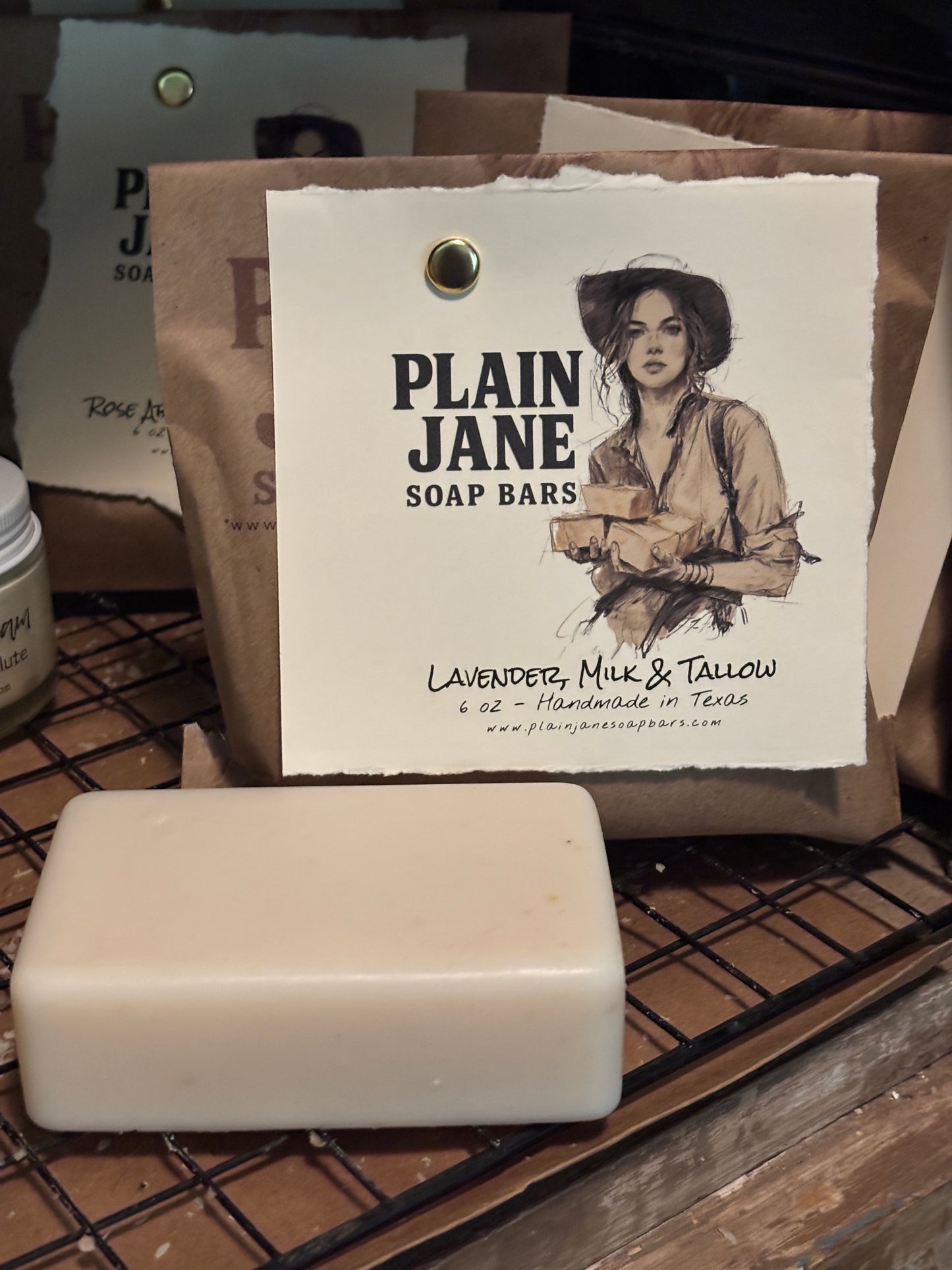 Lavender | Buttermilk, Tallow & Lard Pure White Soap Bar 6oz